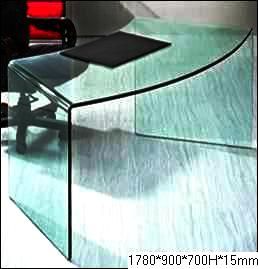 Üvegbótor íróasztal